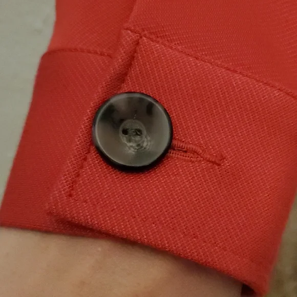 CAbi Red Button Front Blazer Jacket Style NWOT - Picture 5 of 6